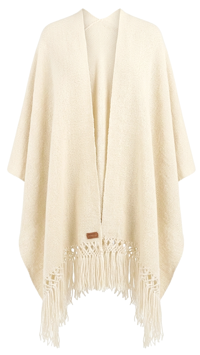 RUANA PAMPA NUDE/ BEIGE/ GRIS