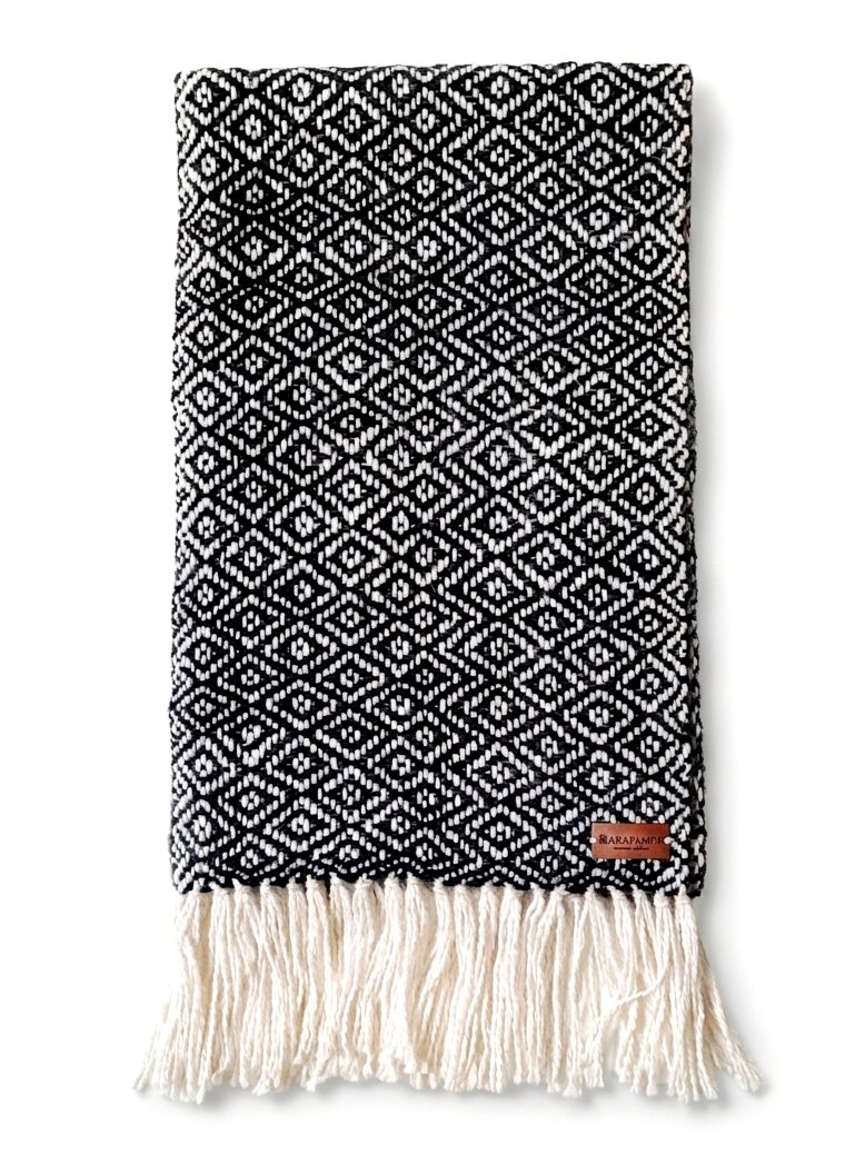 BUFANDA DIAMANTE - NEGRO C/ NUDE